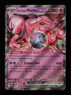 Team Rocket's Mewtwo ex 205 Promo Holo SV: Scarlet & Violet Pokemon Card - Image 1