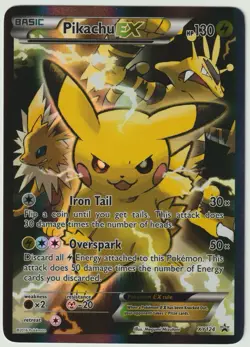 Pikachu EX XY124 Full Art Pokemon Promo English LP+ - Image 1