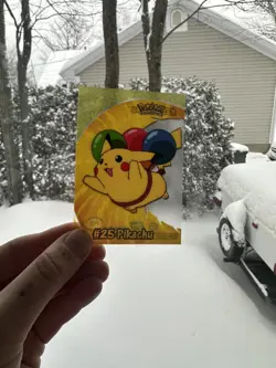 NEW NM - 2000 Pokemon Topps TV Animation Series Clear Pikachu #25 PC1 - Image 3