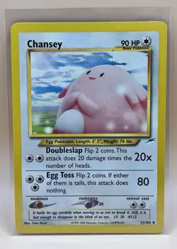 Chansey 31/105 – Neo Destiny – LP – 2000 Pokemon TCG - Image 1