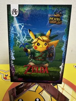 Zelda (Pikachu) #173 - Galaxy Holo - Electric Pikachu Cosplay - Pokemon - Image 1