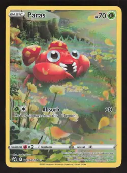 2023 CROWN ZENITH GALARIAN GALLERY PARAS GG32/GG70 MINT ULTRA RARE POKEMON - Image 1