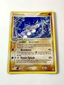 Poliwrath 11/115 Reverse Holo Rare Pokemon Card Unseen Forces Stamped TCG NM/EX - Image 1