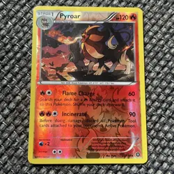 Pokemon Card Pyroar Steam Siege Reverse Holo Rare 23/114 LP - Image 1