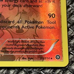 Pokemon Card Pyroar Steam Siege Reverse Holo Rare 23/114 LP - Image 3