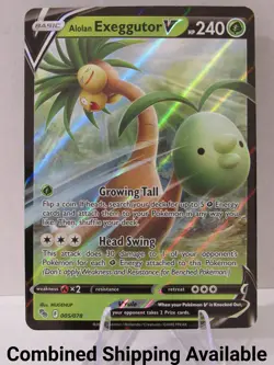 Alolan Exeggutor V 005/078 Pokemon GO NM Full Art English 16430 - Image 1