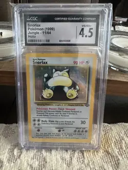 1999 Pokemon Snorlax Jungle #11/64 Holo CGC 4.5 - Image 1