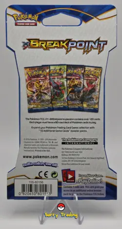 XY BreakPoint Sleeved Booster Pack Pokemon XY Factory Sealed | Greninja Art - Image 2