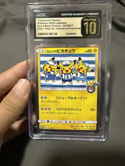 CGC PRISTINE 10 Yokohama's Pikachu 282/SM-P Promo 2018 Pokemon Center Japanese - Image 1