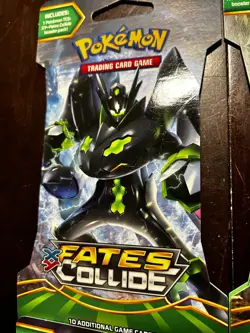 Pokemon Fates Collide Sleeved Booster Pack COMPLETE ART SET - 4 Packs SEALED - Image 2