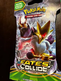 Pokemon Fates Collide Sleeved Booster Pack COMPLETE ART SET - 4 Packs SEALED - Image 4