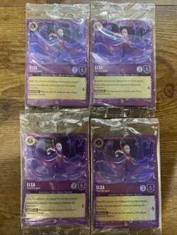 Elsa The Fifth Spirit (x4) 6/P3 Glitter Foil Promo (*Sealed*) Lorcana TCG - Image 1