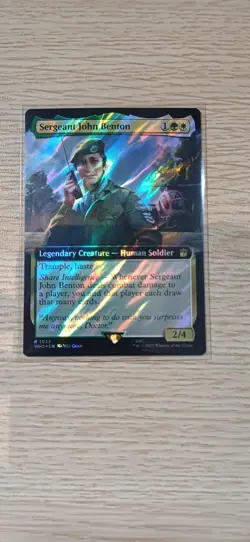 Sergeant John Benton | Ext.Art | Surge Foil | MTG | WHO | Near Mint | English EN - Image 1