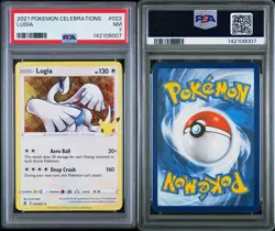 2021 POKEMON CELEBRATIONS LUGIA 022 PSA 7 - Image 3