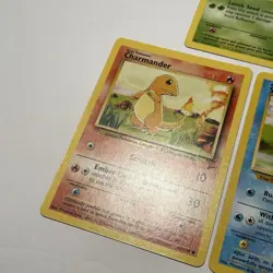 Pokemon Base Set 2 Kanto Starters Bulbasaur, Charmander & Squirtle 3 Cards WOTC - Image 3