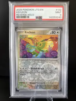 PSA 9 MINT Pokemon Journey Together Keg Leon Reverse Holo #122/159 - Image 1