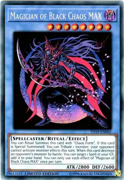 YU-GI-OH! MAGICIAN OF BLACK CHAOS MAX TN19-EN002 RARA SEGRETA PRISMATICA ENG - Image 1