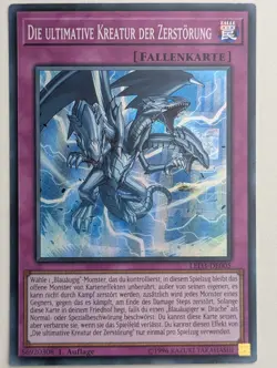 Die ultimative Kreatur der Zerstorung LED3-DE005 Super Rare Deutsch EX YUGIOH - Image 1