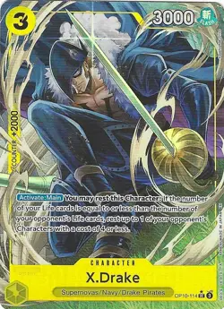 ONE PIECE - X DRAKE - OP10-114 ALT ART UNCOMMON ENG PREMIUM BOOSTER 2 PRB02 - Image 1