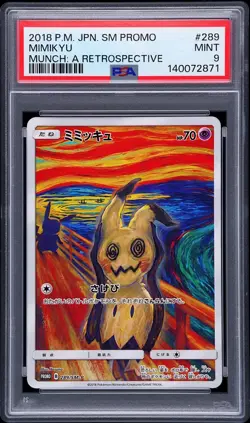 PSA 9 MIMIKYU 289/SM-P | Munch Scream Promo Japanese Graded Pokemon Card - Image 1