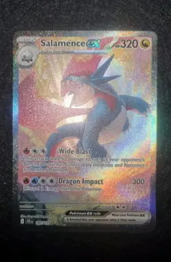 Pokemon TCG Salamence EX Card Sir Journey Together 187/159 NM - Image 1
