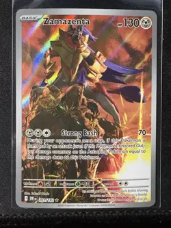 Zamazenta Pokemon TCG Destined Rivals Illustration Rare Card 201/182 - Image 1