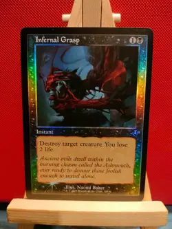 Infernal Grasp FOIL (Retro Frame) Innistrad Remastered - Rare - NM - MTG - Image 1
