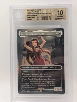 Aerith Gainsborough Magic The Gathering Final Fantasy RCQ Card P #0001 BGS 10 - Image 1