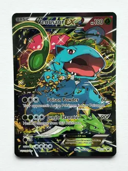Pokemon Venusaur EX XY123 Black Star Promo – Authentic, Ungraded, Clean Copy - Image 1