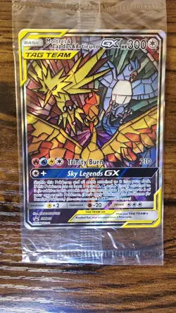 Moltres & Zapdos & Articuno GX - SM210 - Black Star Promo - Pokemon - SEALED - Image 1