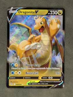 Dragonite V 049/078 Pokemon TCG Ultra Rare Pokemon GO Near Mint - Image 1