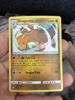 Pokemon TCG Dragonite Sun & Moon - Team Up #119/181 Holo Cosmos Holo Rare Nm - Image 1