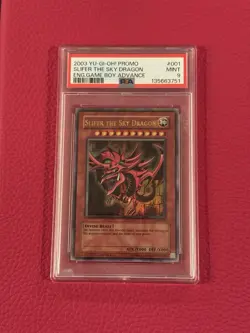 2003 Yu-Gi-Oh! Promo Slifer The Sky Dragon GBI-001 PSA 9 MINT ENG GBA - Image 1