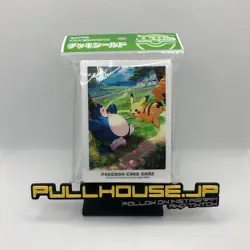 Pokemon Center Kanto Adventures Pikachu & Snorlax Card Sleeves (Pack of 64) NEW - Image 1