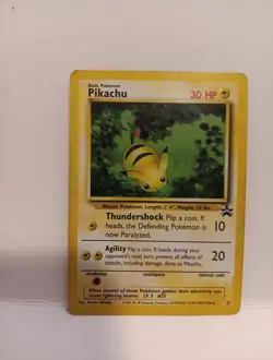 Pikachu 27 WOTC Black Star Promo Pokemon Card Bumblebee Pika EX Not Mint 2000 - Image 2