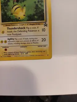 Pikachu 27 WOTC Black Star Promo Pokemon Card Bumblebee Pika EX Not Mint 2000 - Image 4