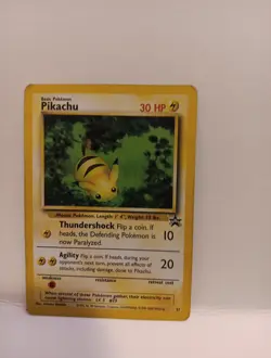 Pikachu 27 WOTC Black Star Promo Pokemon Card Bumblebee Pika EX Not Mint 2000 - Image 5