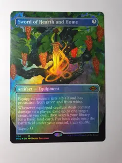 MTG - Sword of Hearth and Home Borderless Foil - Modern Horizons 2 #324 - N/M - Image 1
