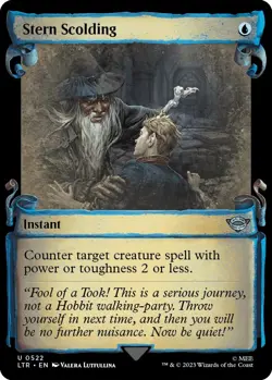 MTG Foil - Stern Scolding (Showcase Scrolls) - 522 / NM / English - Image 1