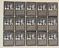MTG Magic the Gathering Ice Age Snow-Covered Swamp x15 LP - Image 1