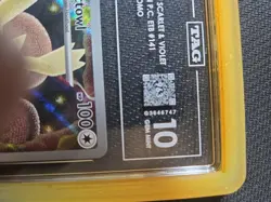2024 POKEMON STELLAR CROWN POKEMON CENTER ETB PROMO SVP #141 NOCTOWL TAG 10 - Image 3