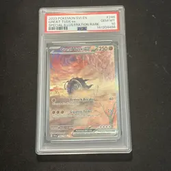 Pokemon Great Tusk EX Special Illustration SV Base Set 246/198 PSA 10 - Image 1