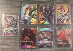 One Piece TCG Japanese card Lot 7 SR Alt Art SEC Cards NM Kaido shanks kuzan - Image 1
