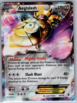 Aegislash EX 65/119 XY - Phantom Forces - Pokemon Card - NM - Image 1