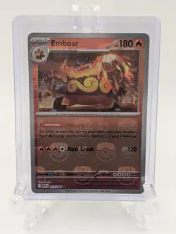 Pokemon TCG Emboar Master Ball Reverse Holo Card 13/86 - Image 1