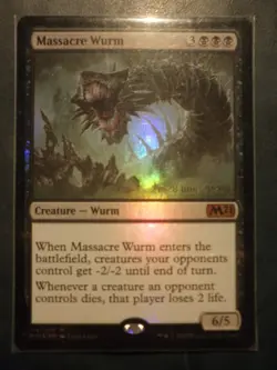 mtg magic 2021 m21 guivre du massacre wurm FOIL ENGLISH 2 available - Image 2