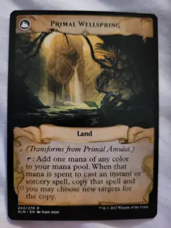 Magic: The Gathering -Mtg- Primal Amulet/Primal Wellsprimg - Ixalan RARE -N.Mint - Image 2