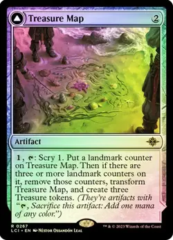 Treasure Map (Foil) - LCI - Rare - MTG Magic Pack fresh - Image 1