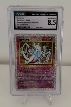 Mewtwo 2002 Legendary (Collection) CGC 8.5 29/110 Reverse Holo Pokemon - Image 1