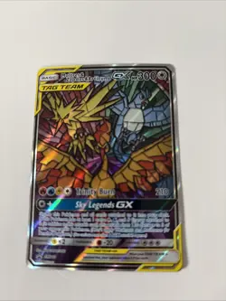Pokemon TCG Stained Glass Bird Trio Moltres, Zapdos, Articuno (Promo SM210) NM - Image 1